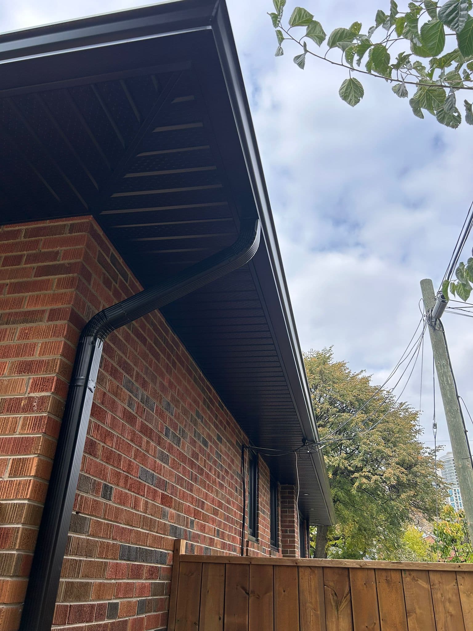 Gutter, Soffit, Fascia & Downspout Installation after