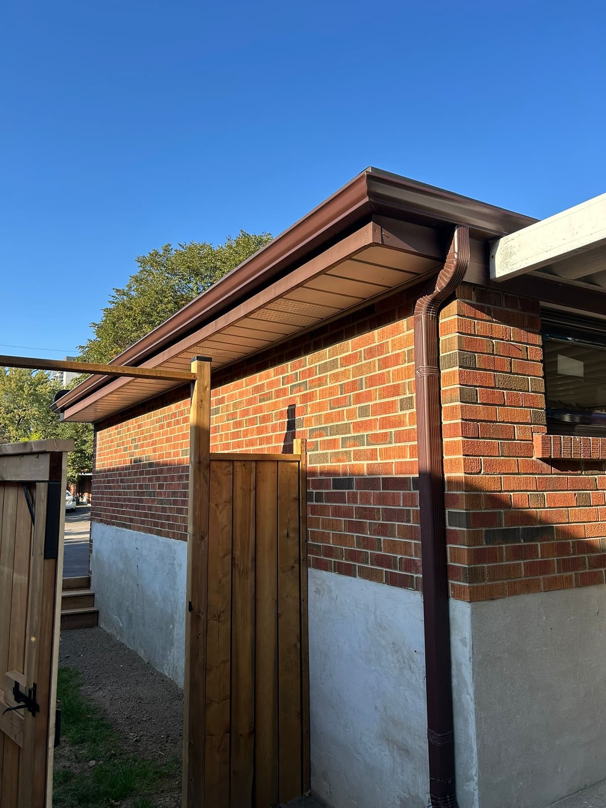 Gutter, Soffit, Fascia & Downspout Installation Before 1