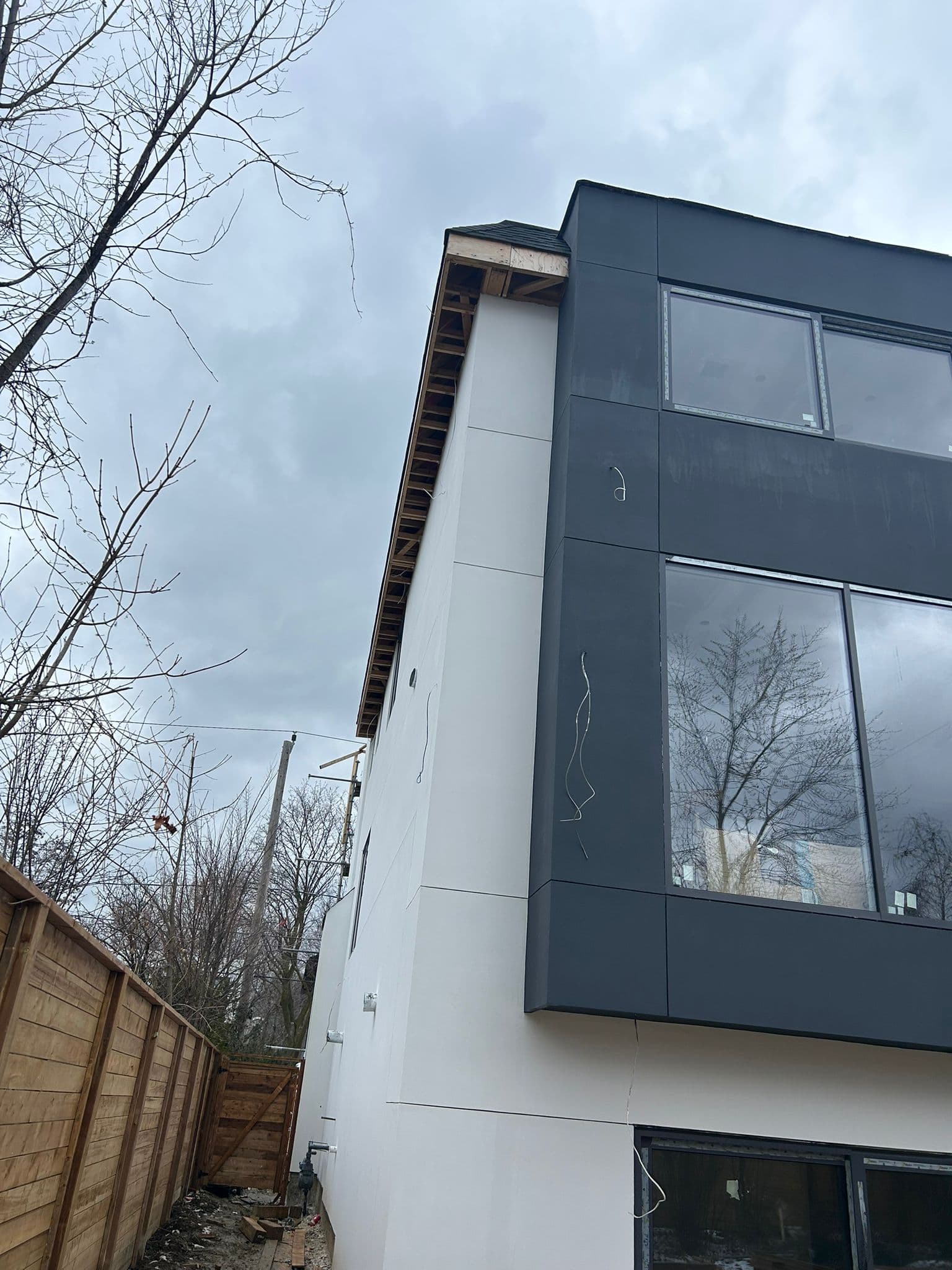 Gutter, Soffit, Fascia & Downspout Installation before