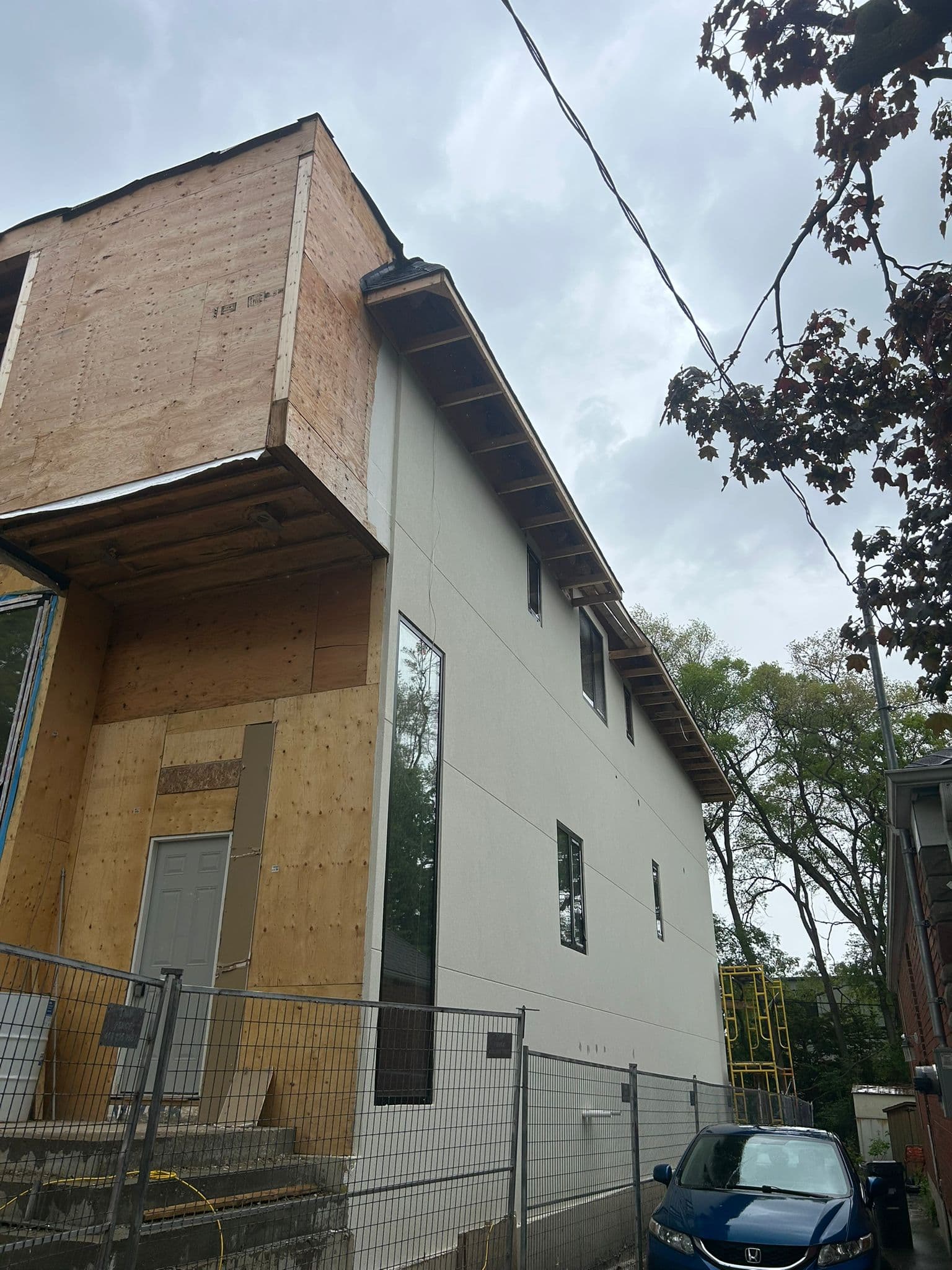 Gutter, Soffit, Fascia & Downspout Installation before