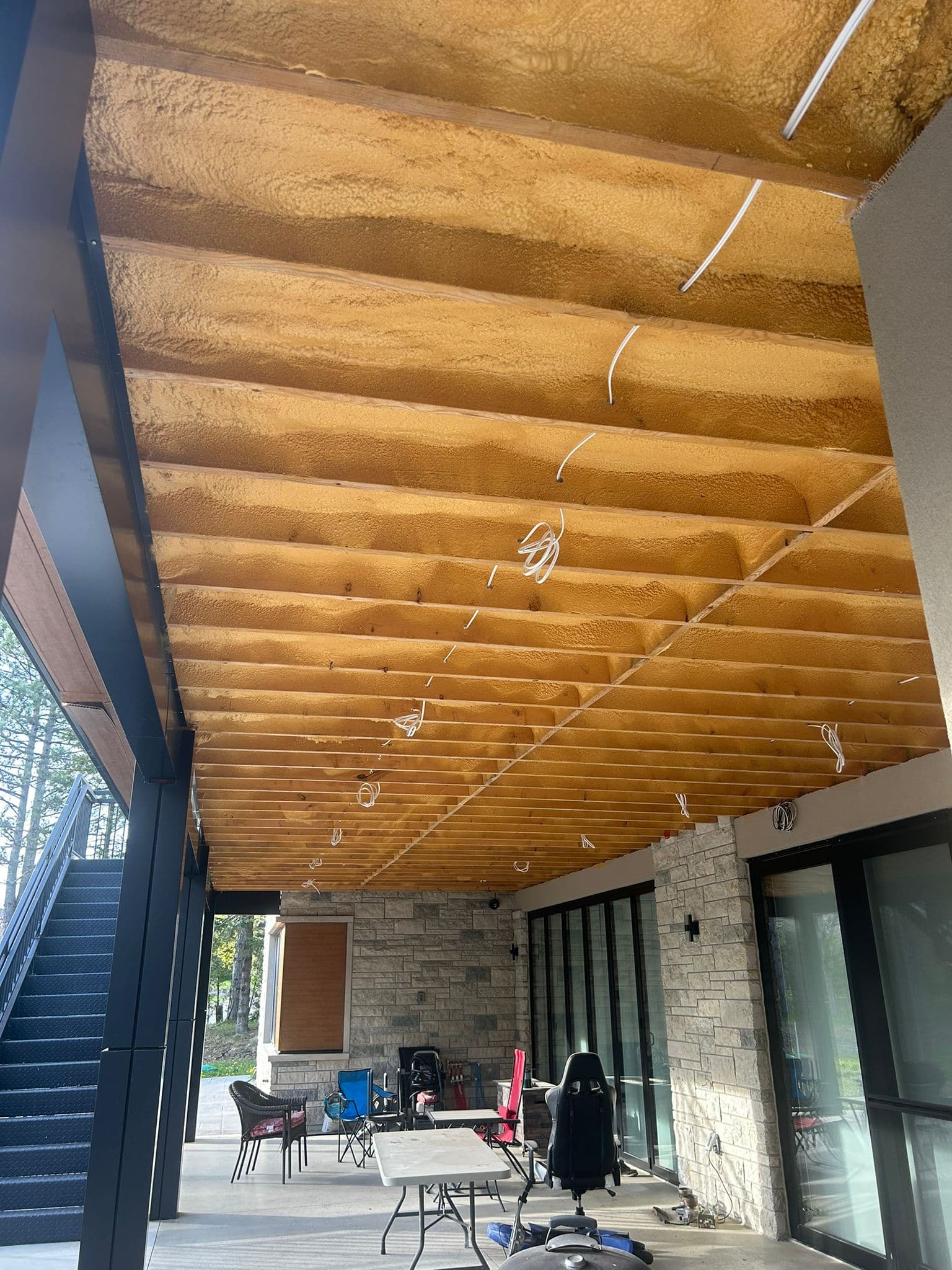 Exterior Siding Installation before